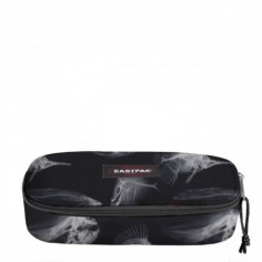ASTUCCIO eastpak OVAL SINGLE tasca interna con zip B18 SEA FISH tinta unita EK717 fantasia NERO
