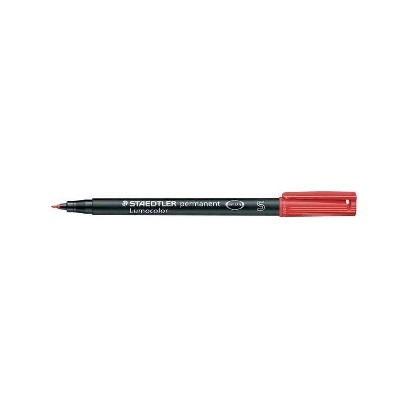 Staedtler Lumocolor permanent S DRY SAFE 313-2 Marcatore indelebile Rosso resistente all'acqua: Sì Staedtler Lumocolor permanent S DRY SAFE 313-2 Marcatore indelebile Rosso resistente all'acqua: Sì