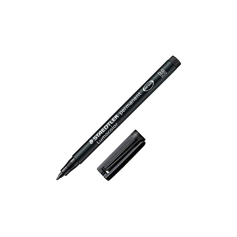 PENNARELLO LUMOCOLOR PUNTA M 317-9 NERO (COLORE NERO) PENNARELLO LUMOCOLOR PUNTA M 317-9 NERO (COLORE NERO)
