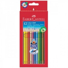 Matite Colorate Acquerellabili Colour Grip Faber Castell - Astuccio Cartone - 112412 – confezione da 12
