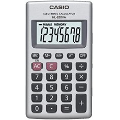 Calcolatrice tascabile HL-820VA Casio - batteria - 8 cifre