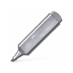 FABER-CASTELL EVIDENZIATORE TEXLINER METALLIC 1546 ARGENTO BRILLANTE