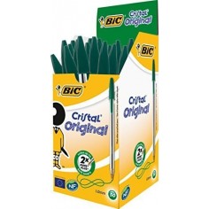 PENNA BIC CRISTAL 1.0MM VERDE CONF. 50PZ
