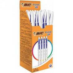 Bic Cristal Up Penne a Sfera Punta Media (1.2 Mm) - Blu