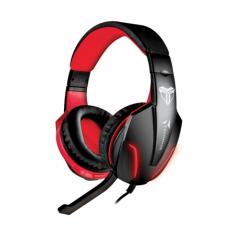 TECHMADE CUFFIE GAMING M ULTIMEDIALI ROSSE TM-FL1