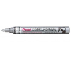 Marcatore paint mmp10 punta media vernice argento pentel MMP10-X 884851016850