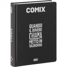 Comix - Diario 2020/2021 16 Mesi - Black&silver - Standard