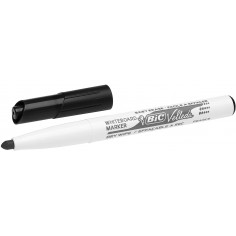 BIC Velleda 1741 Pennarelli Per Lavagna Bianca Con Punta Media Tonda - Neri