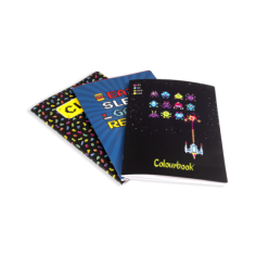 COLOURBOOK MAXI QUADERNI SPILLATO GAMES FORMATO A/4 5 MM. CONF. 5 MAXI FANTASIE ASS.