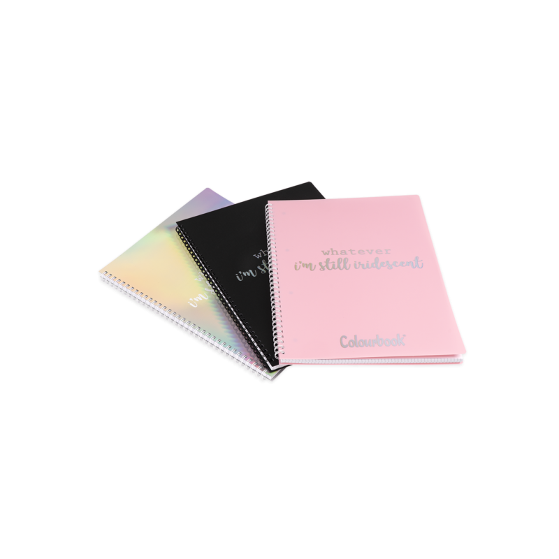 COLOURBOOK MAXI QUADERNO SPIRALATO IRIDESCENT 1R CONF. 4 QUADERNI FANTASIA ASS. COLOURBOOK MAXI QUADERNO SPIRALATO IRIDESCENT 1R CONF. 4 QUADERNI FANTASIA ASS.