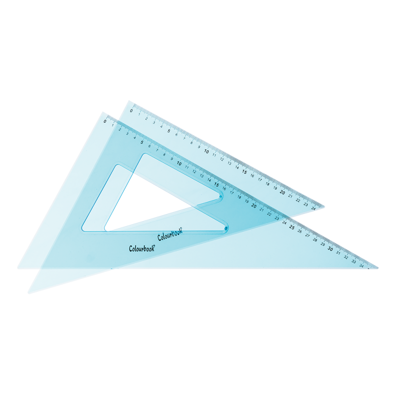 COPPIA SQUADRE 45° E 60° – 35 CM COPPIA SQUADRE 45° E 60° – 35 CM